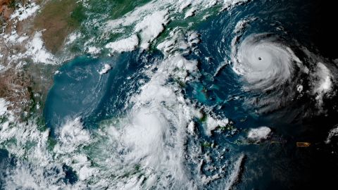 Hurricane Idalia is seen here approaching Florida on Monday, August 28