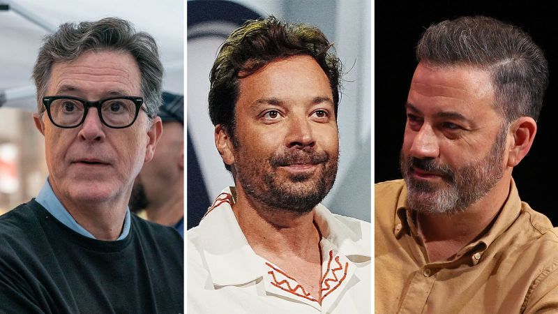 Stephen Colbert, Jimmy Fallon and Jimmy Kimmel come together for strike-focused podcast - CNN