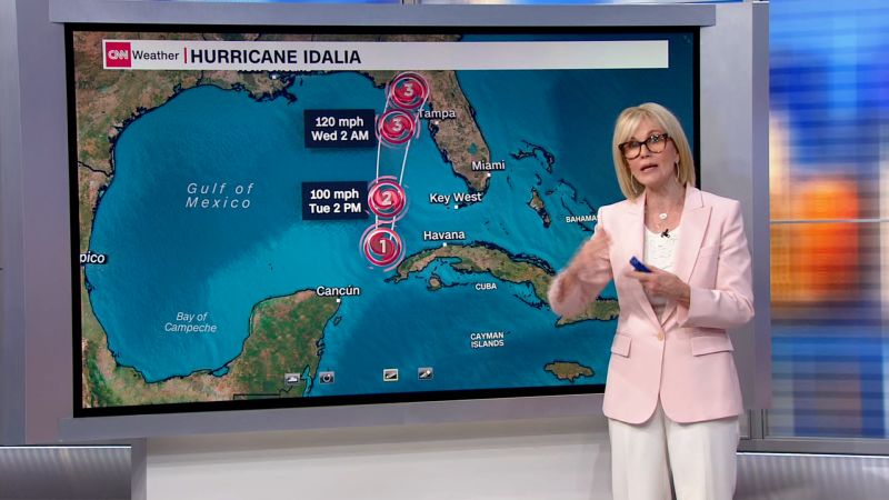 Idalia forecast: Watch the latest projected path as Idalia strengthens to a hurricane | CNN