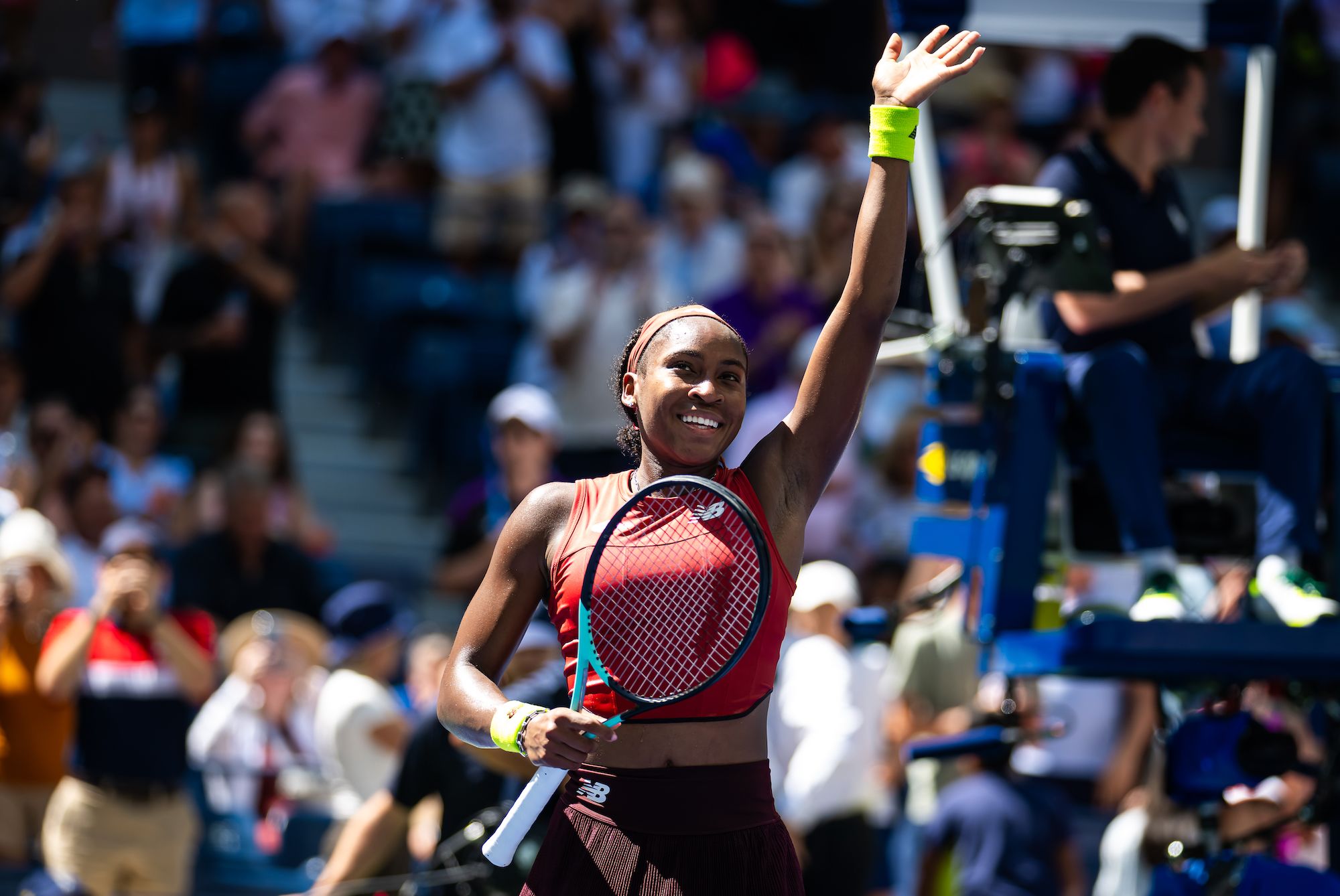 American tennis player Coco Gauff during the Italian open of tennis News  Photo - Getty Images