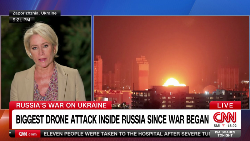 Largest drone attack on Russian soil since invasion of Ukraine | CNN