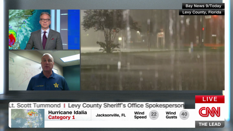 13,000+ power outages across Levy County, Florida. Sheriff’s office spokesman Lt. Scott Tummond joins The Lead | CNN