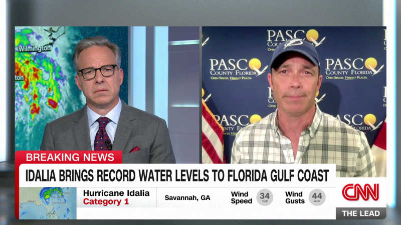 Idalia brings record water levels to Florida’s Gulf Coast. Pasco County Administrator Mike Caballa joins The Lead | CNN