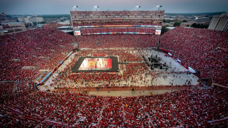 Nebraska volleyball sets world record for attendance at a womens sporting event, at above 92,000, school says CNN
