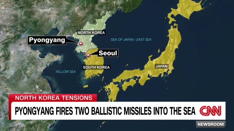 North Korea launches ballistic missiles toward the sea after U.S. flies bombers during drills | CNN