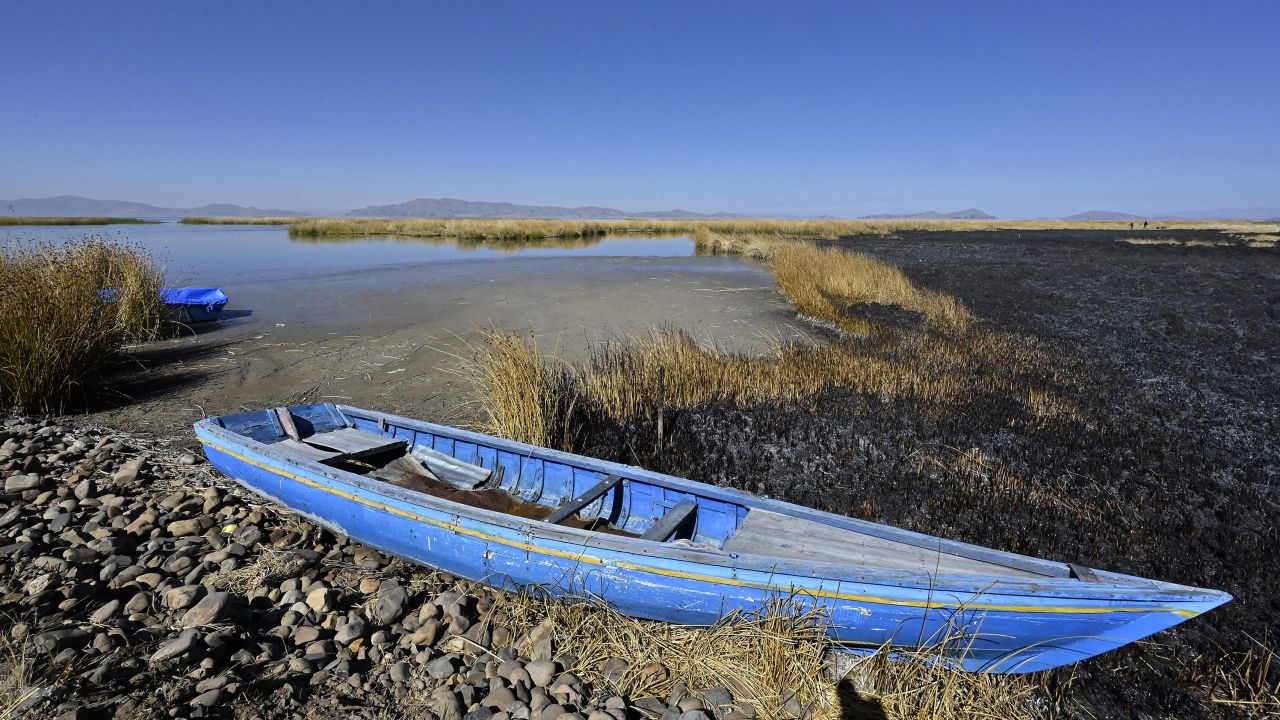 Canals normally used by boats are no longer navigable.