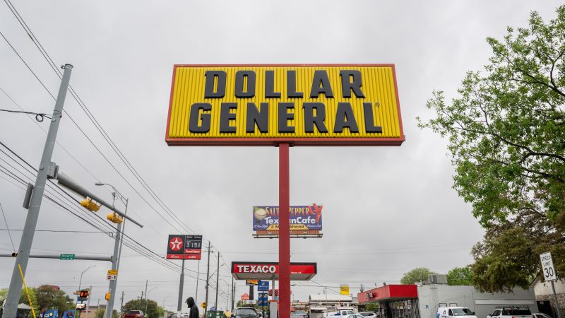 Read more about the article Dollar General shares tumble after it cuts forecasts blaming a spending slump and theft – CNN