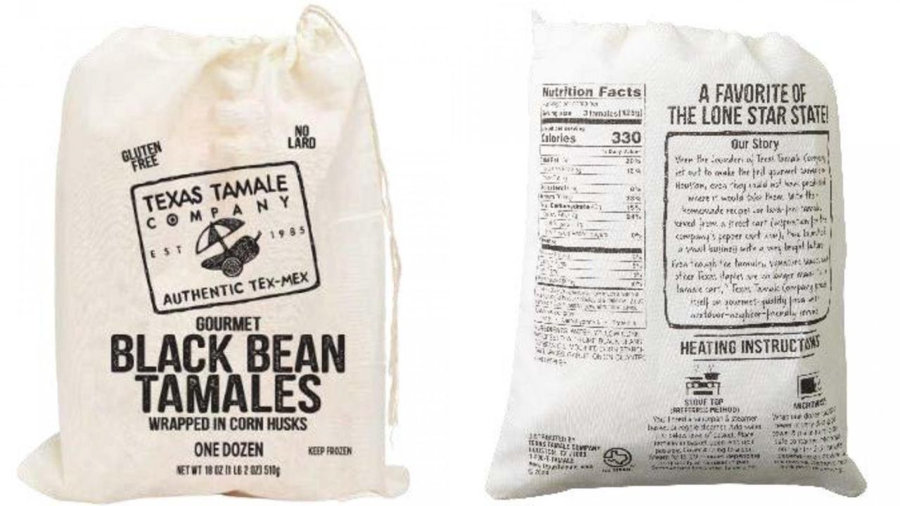 Texas Tamale Co. issues a recall for undeclared milk in their black bean tamales. 
