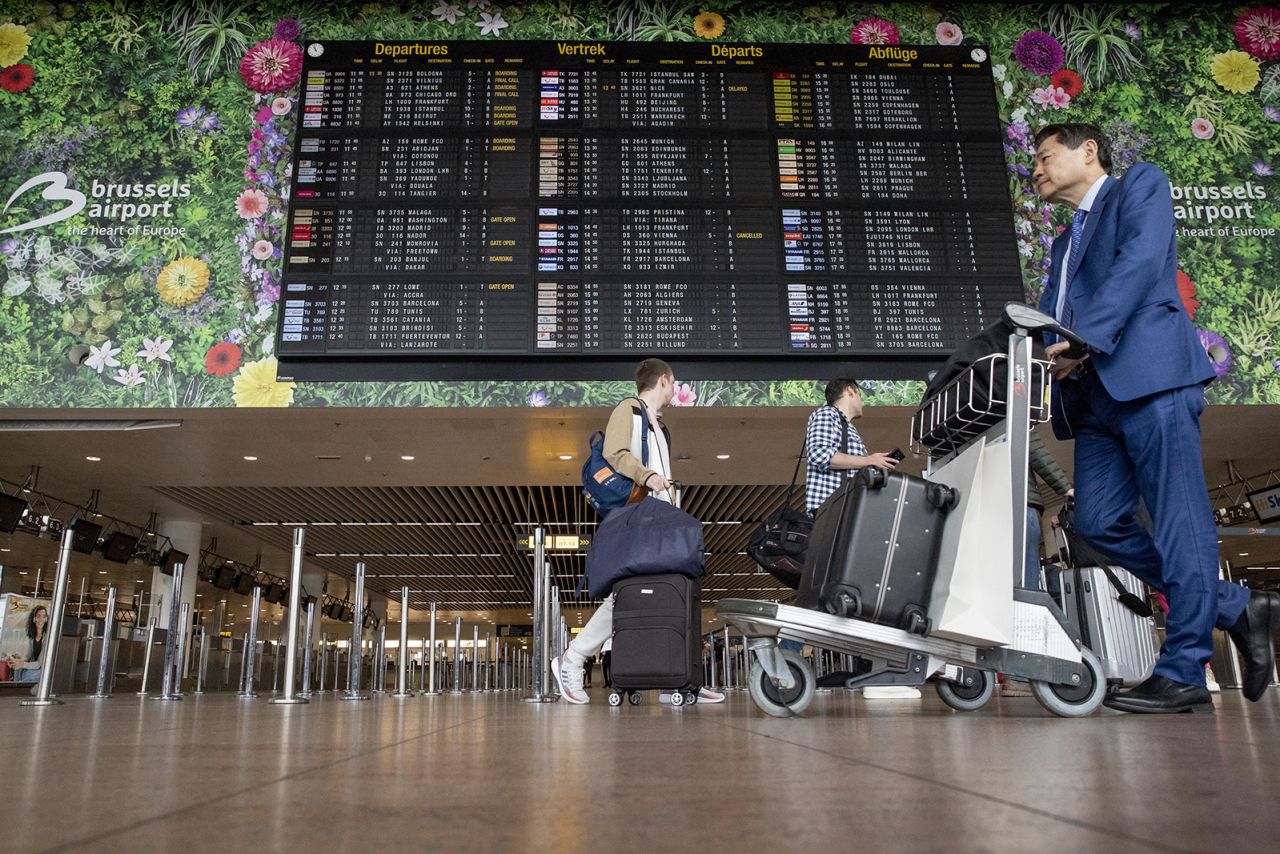 Barnett could see the bike was at Brussels Airport, where he'd connected.