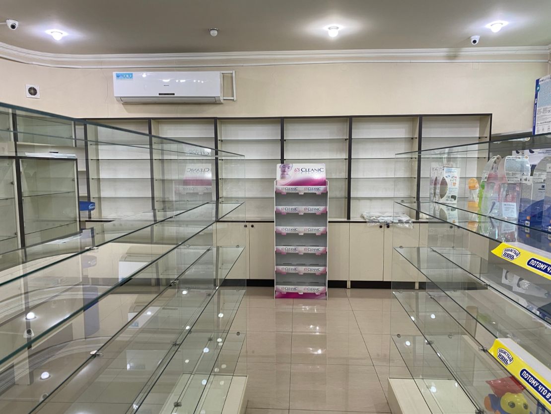 Inside a pharmacy on Baghramyan Street, near Stepanakert Medical Centre. (Photo provided by the office of the Ombudsman of the Artsakh Republic.)
