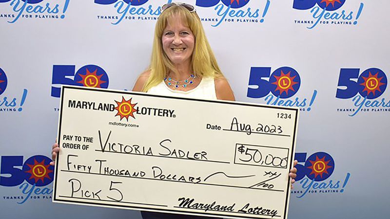 Жена от Мериленд печели лотарийна награда от $50 000 веднага след като е взела печалбите си от друг лотарен билет