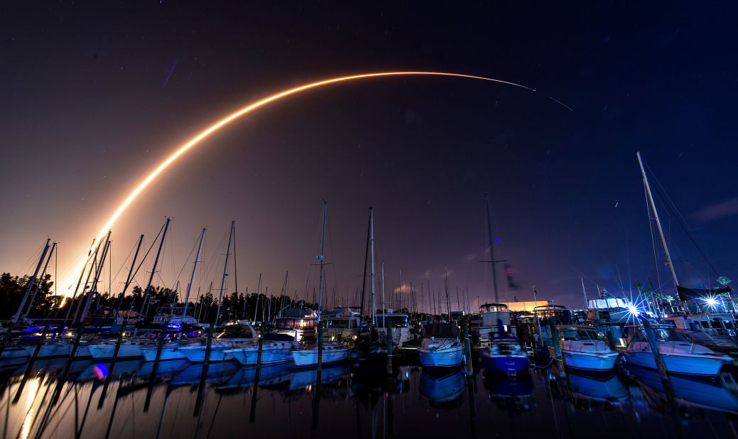 In this long-exposure photo, a SpaceX Falcon 9 rocket with the Crew Dragon spacecraft carrying <a href="https://www.cnn.com/2023/08/26/world/spacex-nasa-crew-7-launch-space-station-scn" target="_blank">NASA's SpaceX Crew-7 mission</a> takes off from the Kennedy Space Center in Cape Canaveral, Florida, on Saturday, August 26. The four astronauts aboard the Crew Dragon capsule <a href="https://www.cnn.com/2023/08/27/world/spacex-nasa-crew-7-dock-space-station-scn/index.html" target="_blank">docked Sunday at the International Space Station</a>.