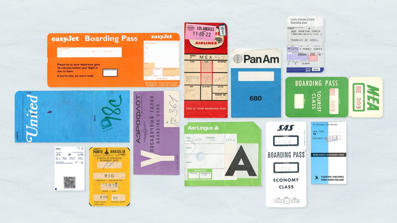 A visual history of the boarding pass.