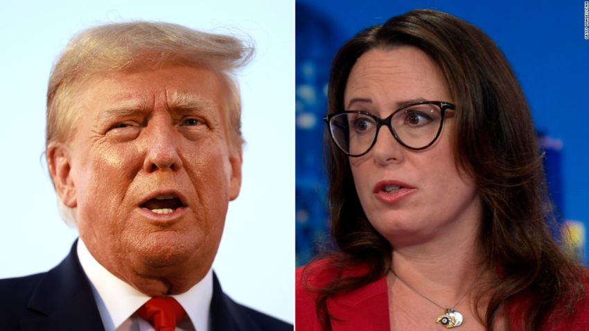 Maggie Haberman and Donald Trump