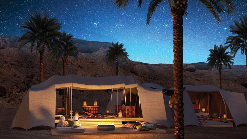 <strong>Under canvas: </strong>A rendering shows a luxury tented camp, one of many upscale accommodation options that is being created along the Red Sea.