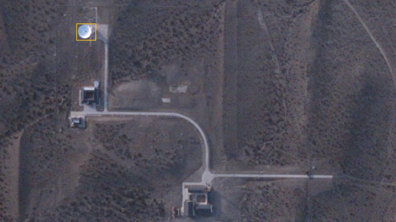 Satellite image provided to CNN by BlackSky shows China's deep space ground station in Argentina.