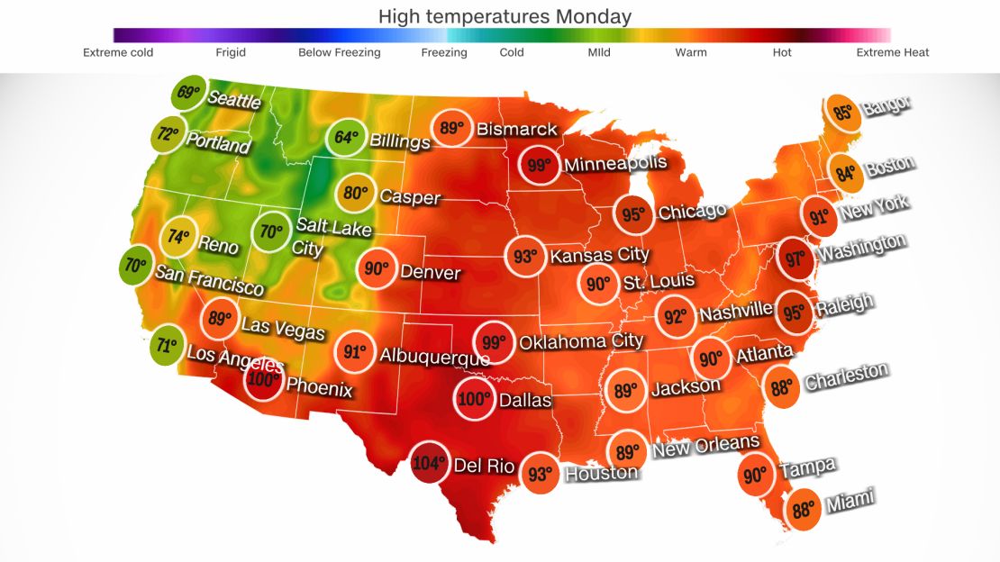 labor day high temperatures us 090123