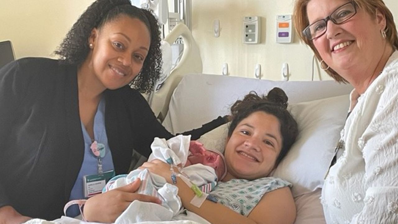 From left, Dr. Janelle Cooper, Elsa Artunez and Jean Andres.