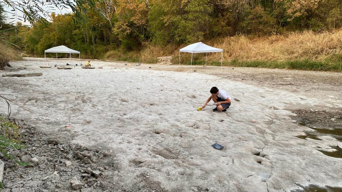 The Paluxy River usually draws tourists for fishing, swimming and kayaking, but has been bone dry in this summer's growing drought.