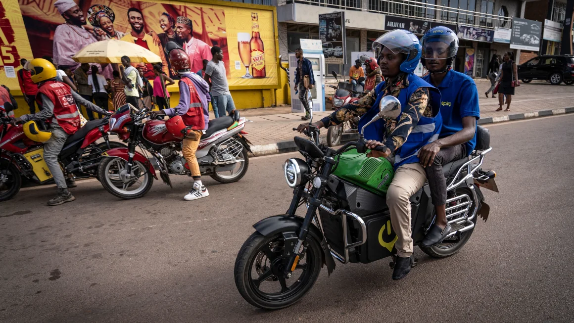 E Bikes taking over Afrian Roads