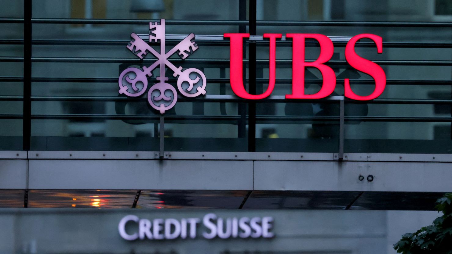 Shares of UBS are up about 20% since it bought Credit Suisse in a hastily-arranged rescue.