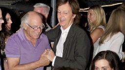 Paul McCartney attends a Jimmy Buffett performance at the Stephen Talk House in the Hamptons  Featuring: Jimmy Buffett,Paul McCartney,and wife Nancy Shevell Where: Amagansett, NY, United States When: 16 Aug 2013