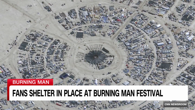 Authorities investigate death at Burning Man Festival, after heavy rain turned the area into a quagmire