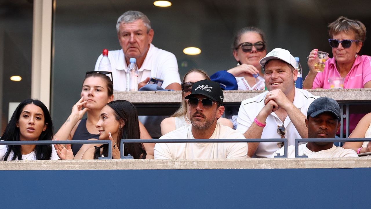Aaron Rodgers achieves bucket list dream of watching Novak Djokovic
