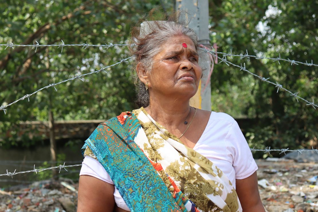 Jayanti Devi stands amid the rubble of what was her home of 30 years. 