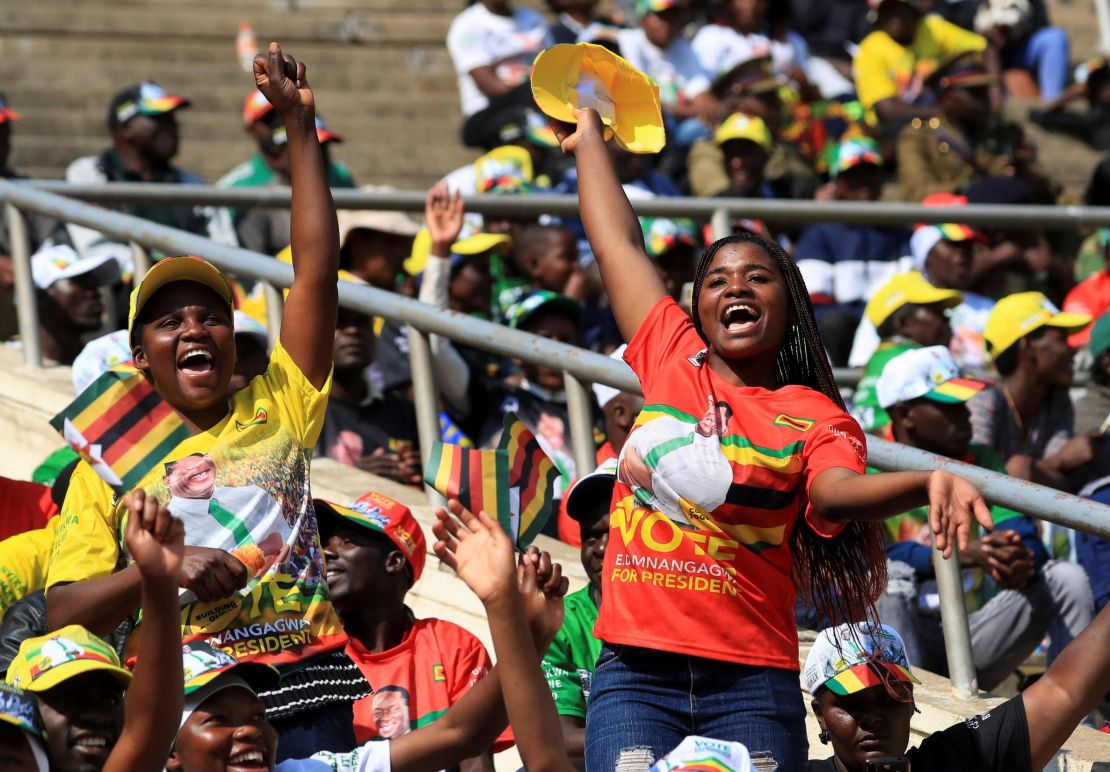 Zimbabwe’s President Mnangagwa sworn in after disputed polls | CNN