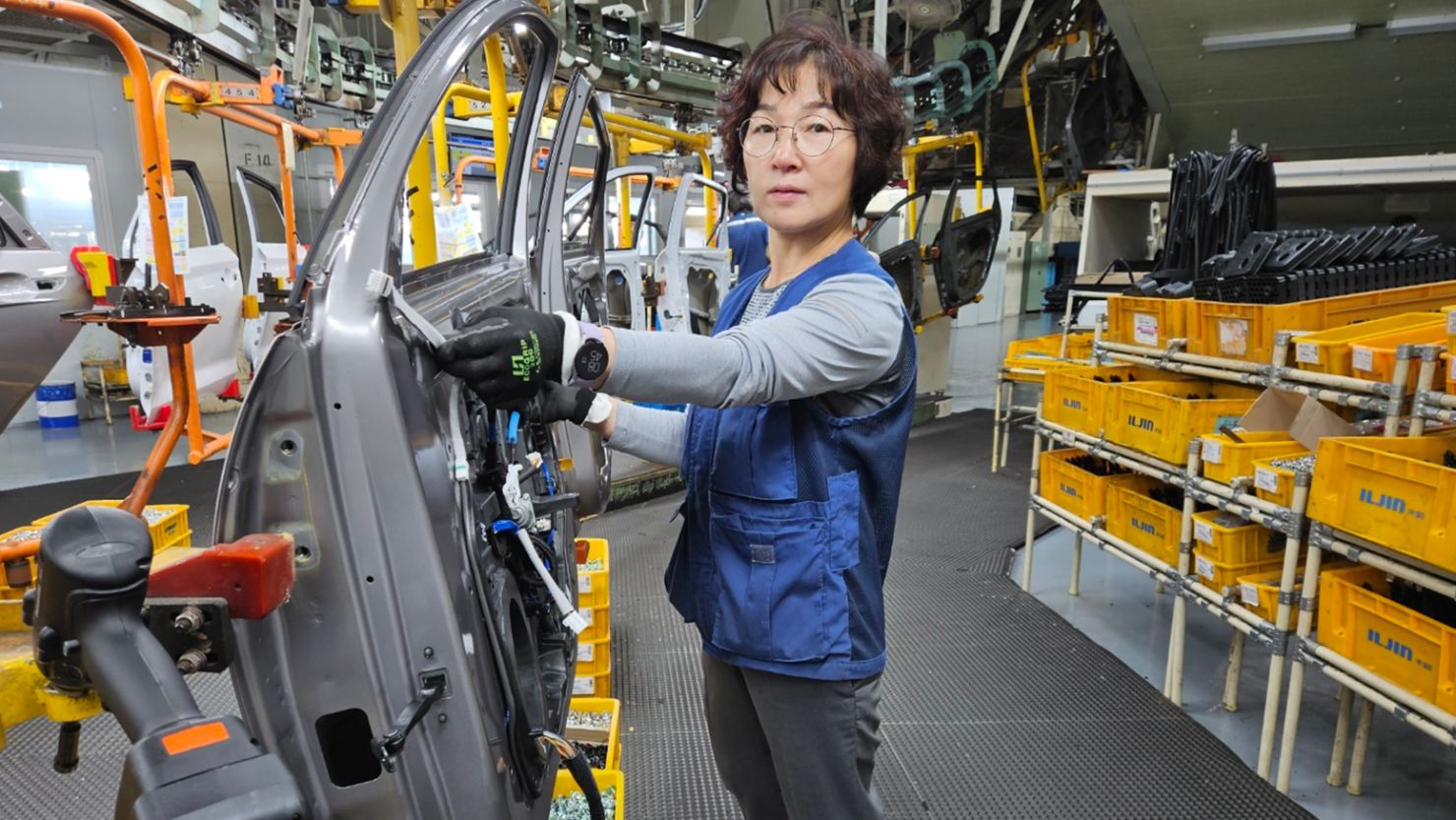 Hwang Ji-sun is a production worker for Hyundai Motor in Ulsan, South Korea.