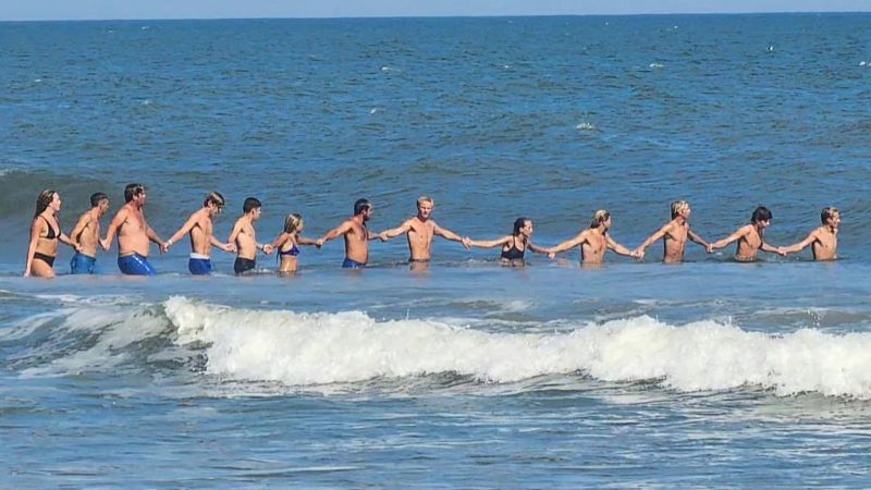 NextImg:1 person dies and more than a dozen swimmers are rescued after rip current warnings along the New Jersey Shore over Labor Day weekend | CNN
