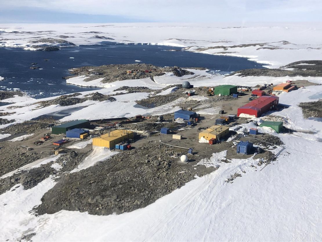 An image of the Casey Research Station in the east Antarctic.