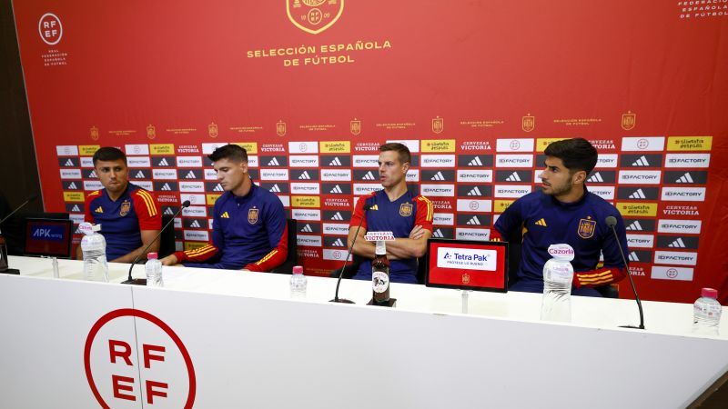 Членовете на мъжкия национален отбор по футбол на Испания излязоха