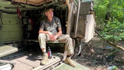 The Ukrainian soldier known by the call sign Karatsupa, a Bradley crew commander in the 47th Mechanized Brigade.