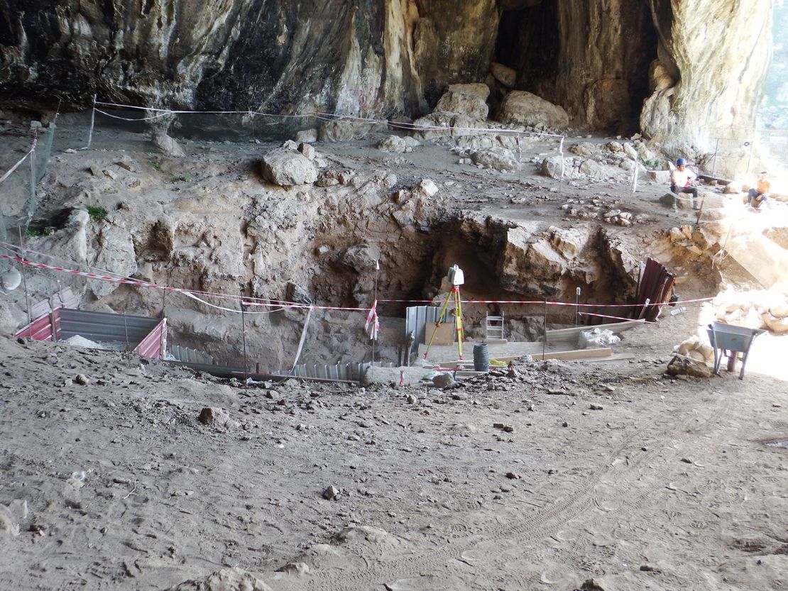 The excavation in Shanidar Cave photographed May 2017.  Photo C.O. Hunt
