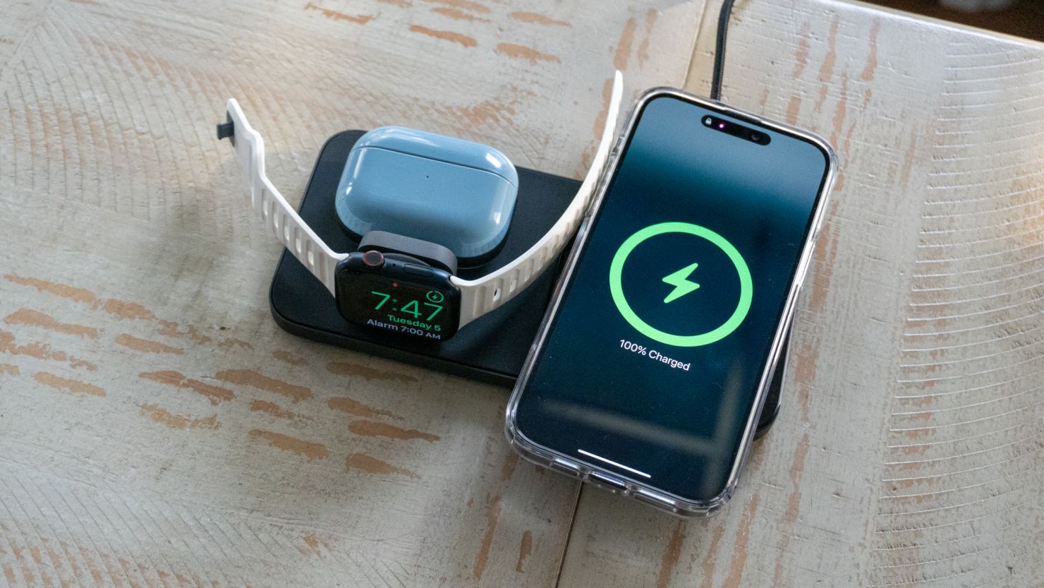 3 in 1 Apple Wireless Charging Station, MagSafe Charger for Apple iPhone, Apple  Watch, and AirPods