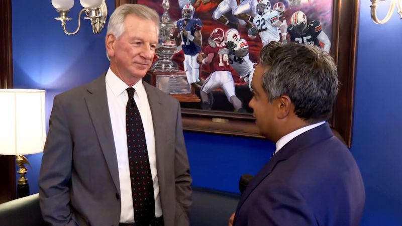 NextImg:Growing feud over Tuberville's stand on military nominations risks Senate confirmation of nation's top military officer | CNN Politics