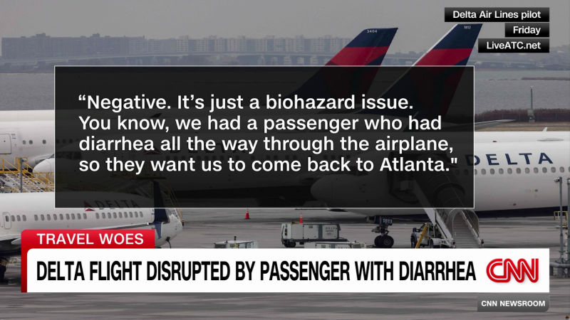Diarrhea incident diverts plane