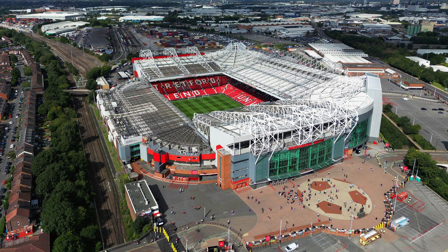 Old Trafford Stadium in Manchester, England, United's home stadium 
