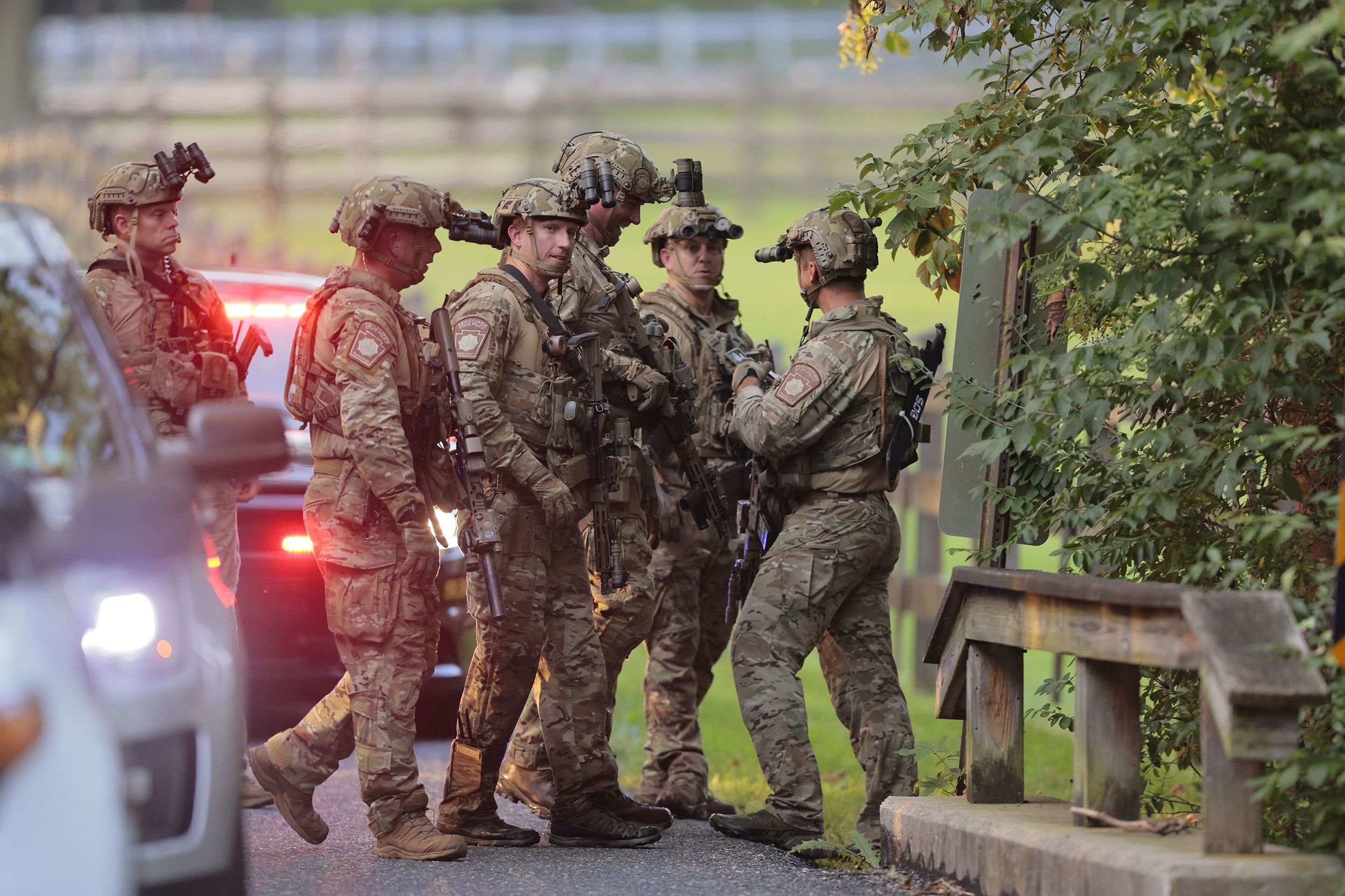 Longwood Gardens remains closed as the search continues for prison escapee,  Danilo Cavalcante, in Pocopson Township, Pa. on Sunday, Sept. 3, 2023.  Murderer Cavalcante was able to escape a prison yard in