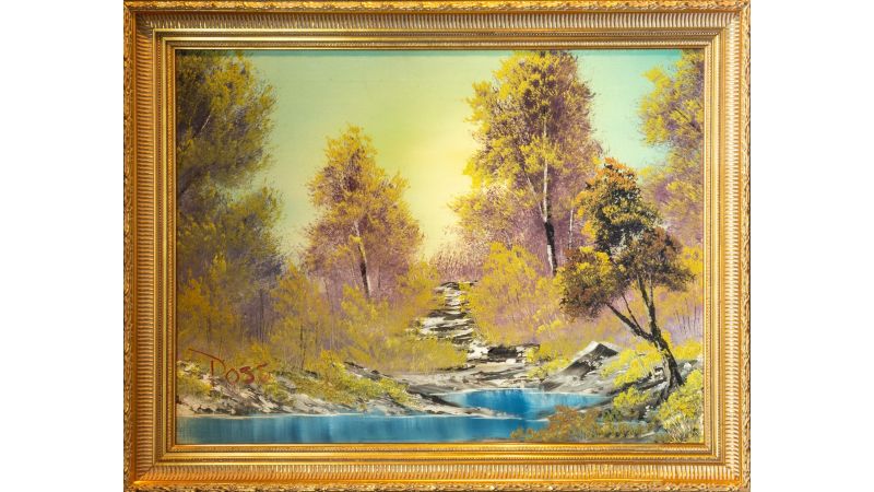 The first Bob Ross work from The Joy of Painting is on sale CNN