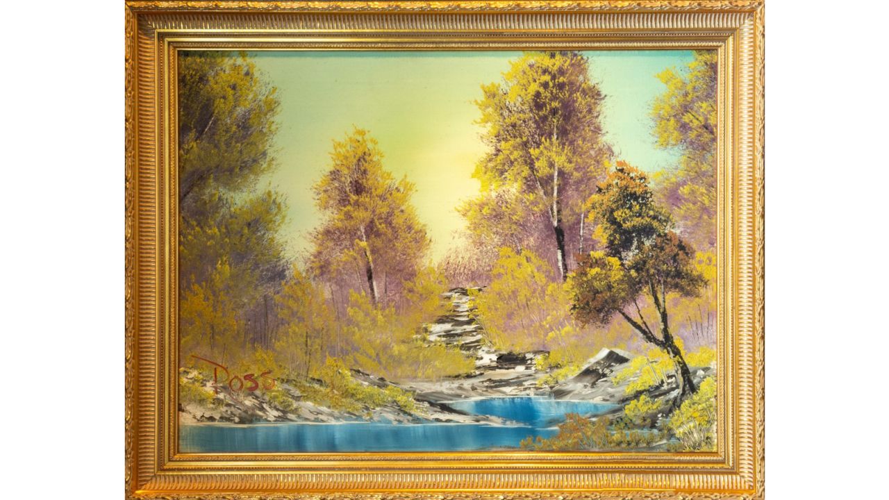 "A Walk in the Woods," painted on air by Bob Ross in 1983, is up for sale for nearly $10 million.