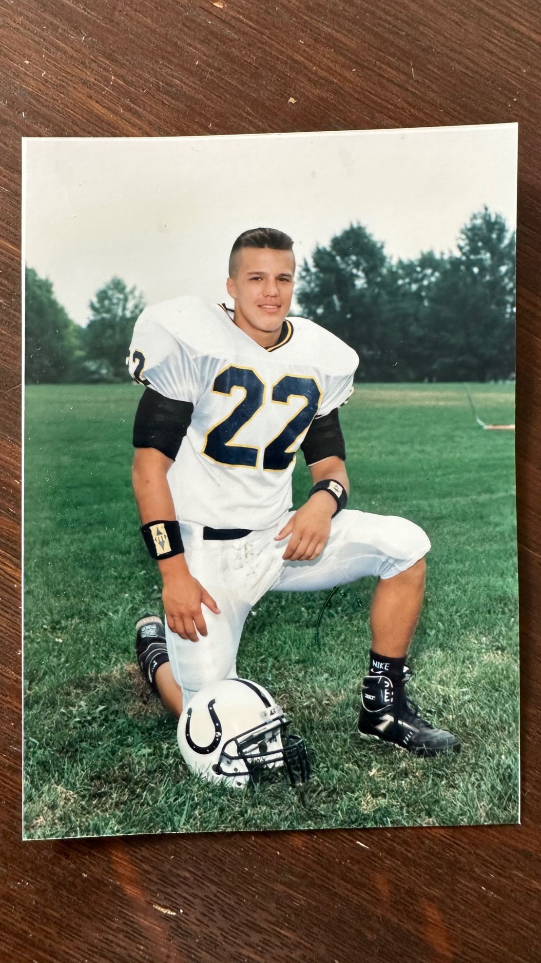 Coy Wire at age 14 in his freshman year at Cedar Cliff High School in Pennsylvania.