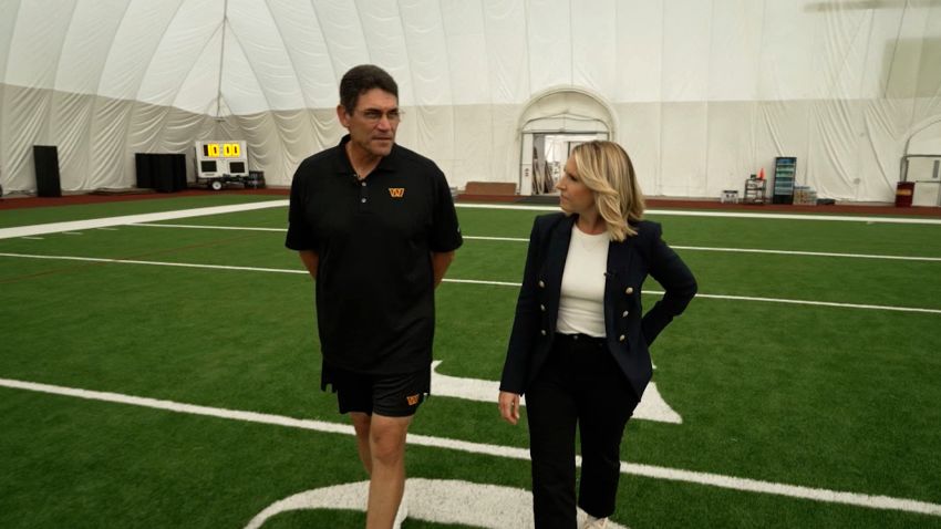Washington Commanders Head Coach Ron Rivera talks with CNN's Poppy Harlow.