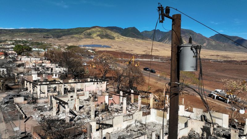 NextImg:Who caused Maui's devastating wildfire? Lawsuit adds telecom companies and landowners to the list | CNN Business