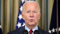 President Joe Biden speaks in the State Dining Room, Wednesday, September 6, 2023, at the White House in Washington. (AP Photo/Jacquelyn Martin)