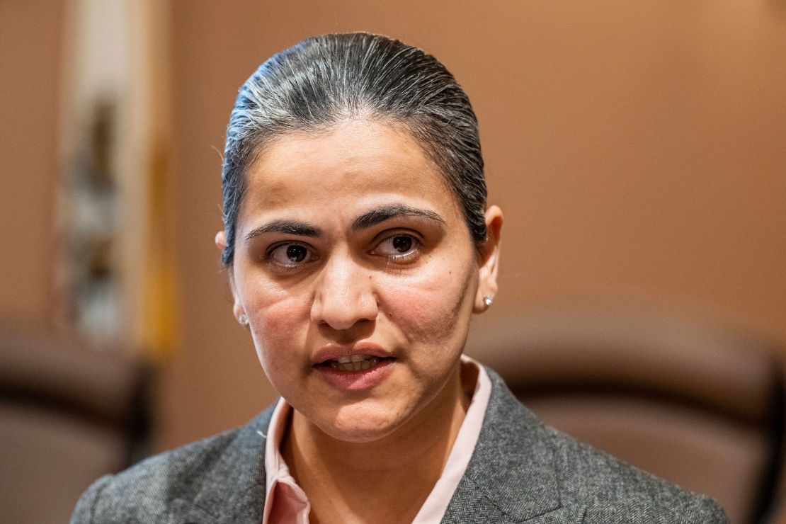 FILE -- California Democratic state Sen. Aisha Wahab is seen in Sacramento, Calif.,, on March 22, 2023. The California Legislature on Tuesday, Sept. 5, 2023, passed a bill that would make California the first state to outlaw discrimination based on caste. The bill now goes to Democratic Gov. Gavin Newsom for his consideration. (AP Photo/José Luis Villegas, File)