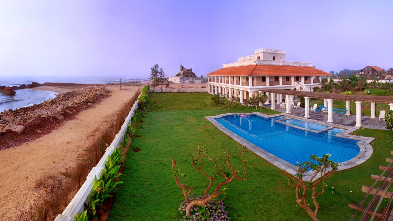 The Bungalow on the Beach is a heritage hotel that was originally used as a courthouse by the Danes.