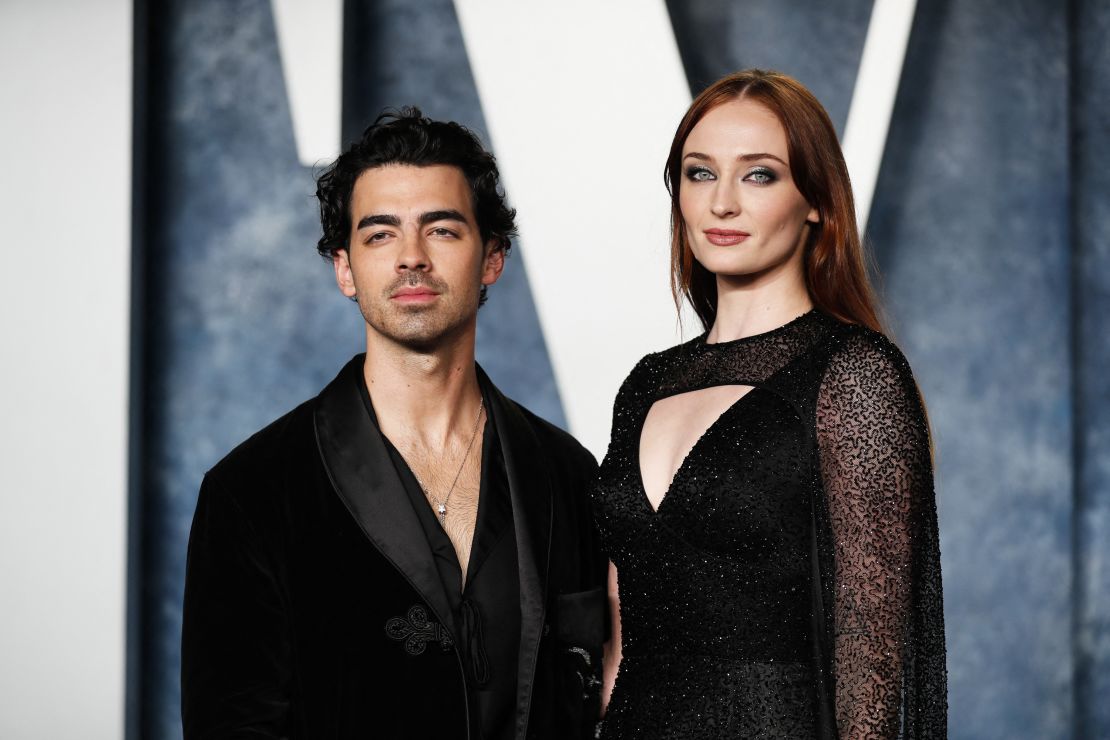 Joe Jonas and Sophie Turner arrives at the Vanity Fair Oscar party after the 95th Academy Awards, known as the Oscars,  in Beverly Hills, California, U.S., March 12, 2023. REUTERS/Danny Moloshok